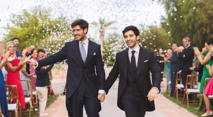 Imágenes de la boda del concejal Juan Carlos Caballero y el abogado Javier Zamora