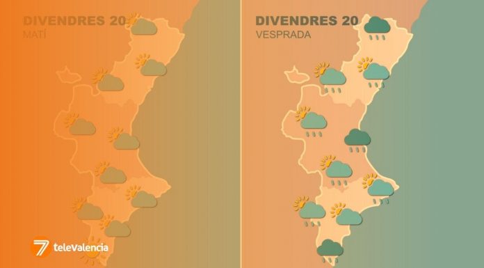 La lluvia empezará a remitir en Valencia: ¿Cuándo dejará de llover?