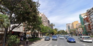 Dos personas heridas en un atropello en la Gran Vía Germanías