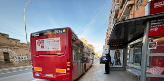 Abren un carril bus exclusivo en la calle San Vicente para agilizar el transporte público de Valencia