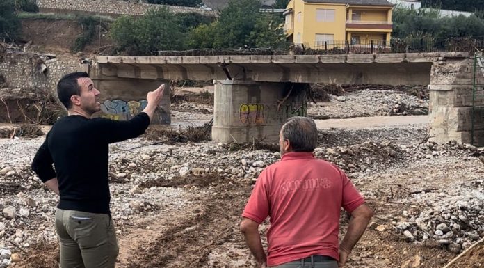 La Diputación activa la reconstrucción urgente de 26 puentes de su red de carreteras dañados por la DANA