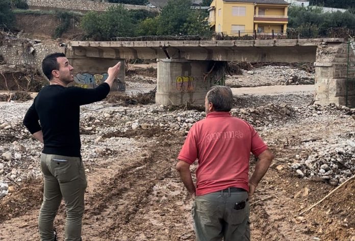 La Diputación activa la reconstrucción urgente de 26 puentes de su red de carreteras dañados por la DANA