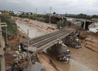 La DANA obliga a retrasar la reapertura de la alta velocidad