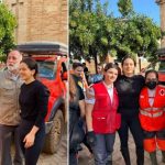 Rosalía visita a los damnificados por la DANA