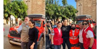 Rosalía visita a los damnificados por la DANA