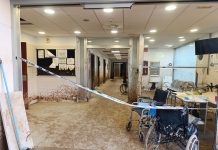 Acceso al ambulatorio de Paiporta