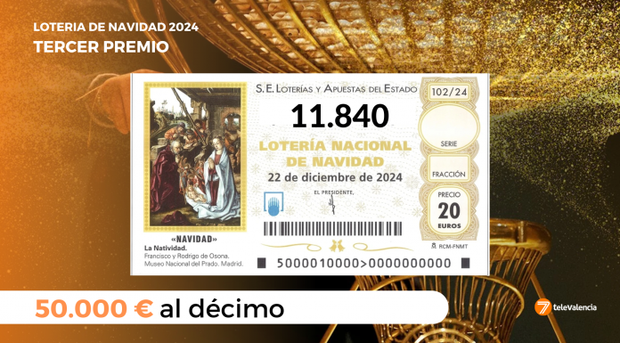 El tercer premio de la Lotería de Navidad llega a la zona cero de la DANA El tercer premio de la Lotería de Navidad llega a la zona cero de la DANA