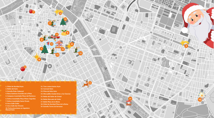 El mapa de la Navidad en Valencia: árboles, mercadillos, belenes y atracciones familiares