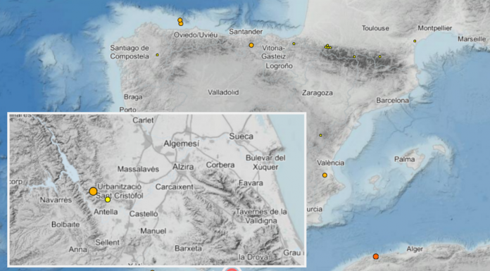 La Ribera registra los dos primeros terremotos del año