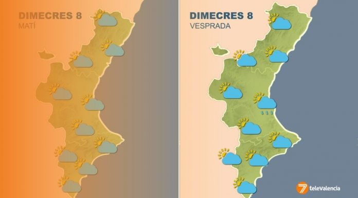 Giro en el tiempo: así serán los días previos a la posible gran nevada de Valencia