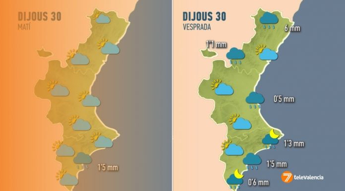 Lluvia, nieve y temperaturas bajo cero: así será el tiempo de los próximos días en Valencia