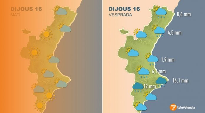 La DANA llega a Valencia: así avanzará el temporal de nieve y lluvia en las próximas horas