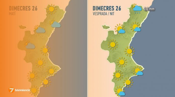 Lluvia y fuertes rachas de viento ponen en riesgo la primera mascletà de las Fallas