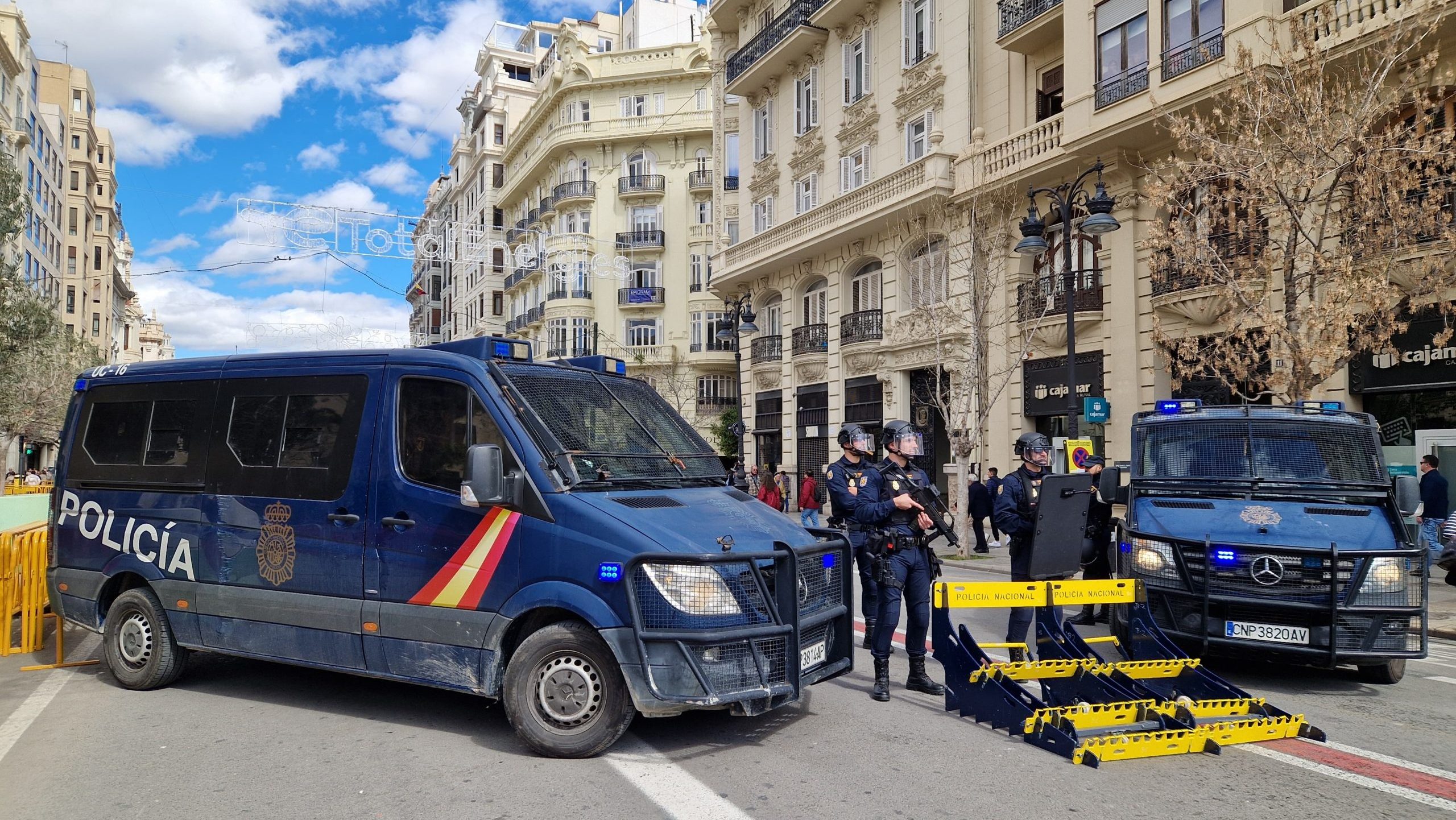 Cortes de tráfico en València