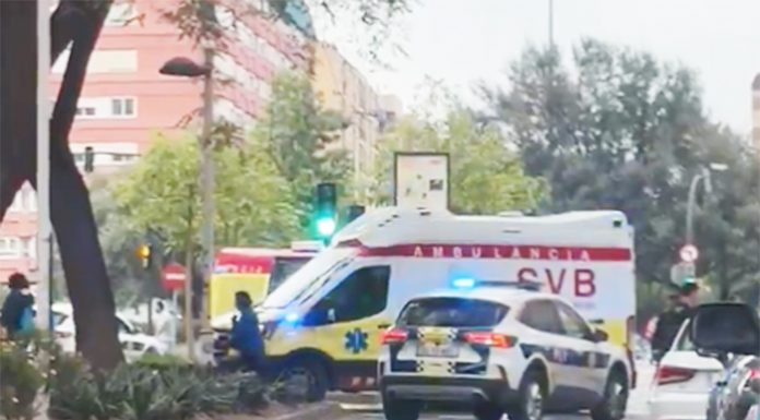 Atropello con heridos en un cruce de Blasco Ibañez