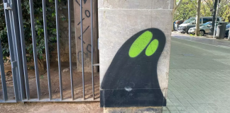 “La Sombra” en Valencia: dos grafiteros identificados por pintar figuras con ojos verdes
