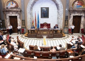 Máxima tensión en el pleno del Ayuntamiento de Valencia