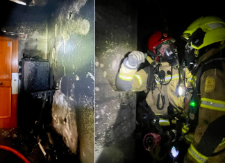 El incendio de una vivienda por dos patinetes eléctricos deja a varias personas atrapadas en un balcón