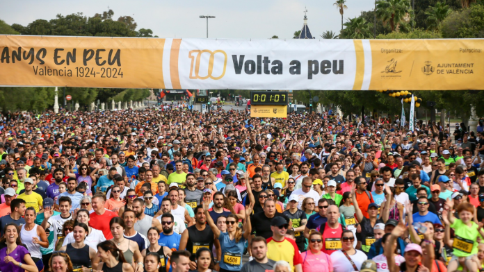 Valencia se cierra al tráfico este fin de semana por la Volta a Peu: horario, recorrido y calles cortadas