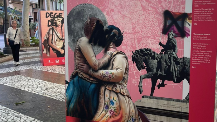 Una oleada de ataques LGTBIfóbicos en Gandia sabotea una exposición en plena calle