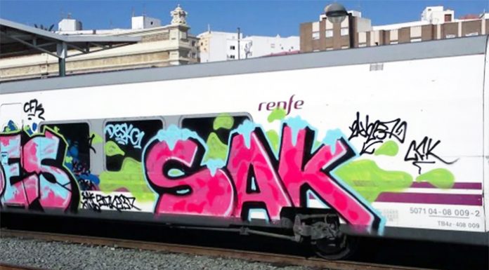 Detienen a tres personas en una operación policial contra los grafitis en trenes