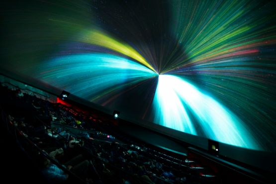 Proyección de uno de los documentales 