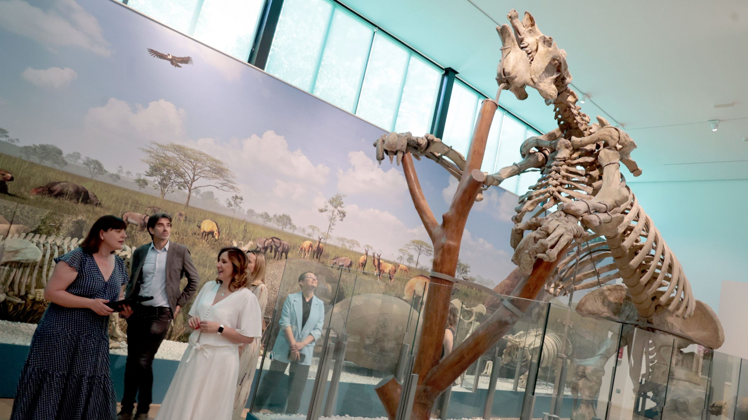 La alcaldesa de Valencia, María José Catalá, en una visita al Museo de las Ciencias Naturales
