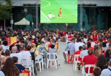España-Austria: Todas las pantallas gigantes para ver a la selección en Valencia Pantalla gigante para ver la Selección Española