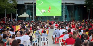 Pantalla gigante para ver la Selección Española