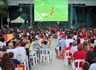 Pantalla gigante para ver la Selección Española