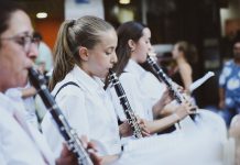 Una de las sociedades musicales participantes en la primera edición