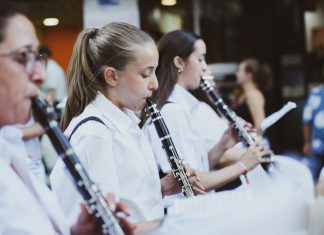 Una de las sociedades musicales participantes en la primera edición