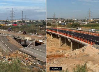 Reabre el puente de la CV-33 sobre el barranco del Poyo