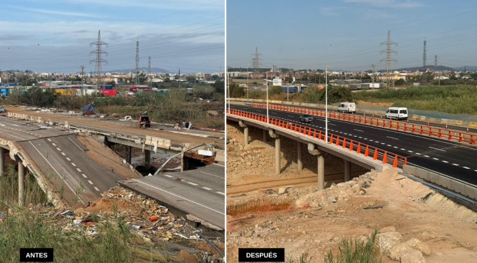 Reabre el puente de la CV-33 sobre el barranco del Poyo