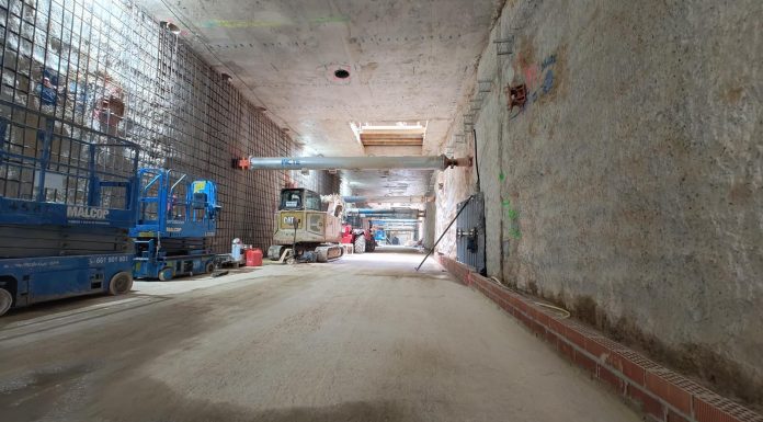 Así avanza el gran túnel que comunicará las estaciones de Metro de Xàtiva y Alicante