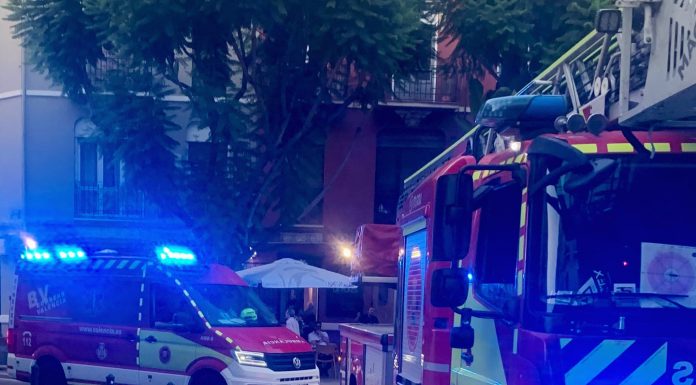 Incendio en una pizzería de la calle Cuba