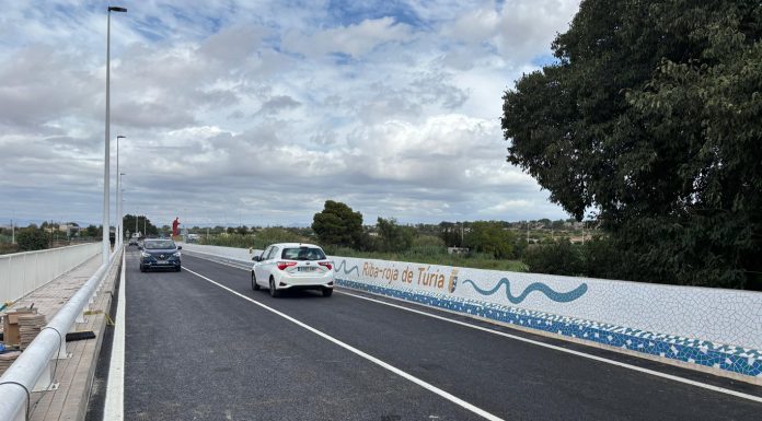 Abre al tráfico el puente sobre el río Turia de la CV-336 en Riba-roja de Túria y Villamarxant