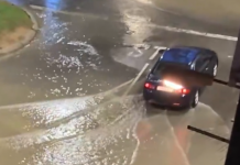 Una tromba de agua inunda Manises y Aldaia