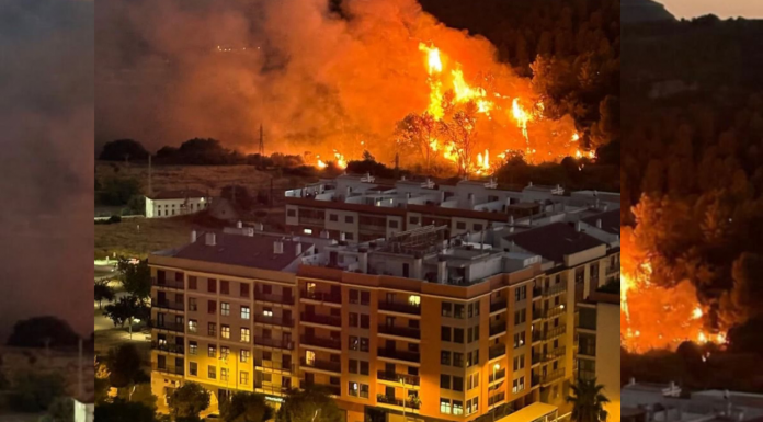 Noche de infierno en Buñol: estabilizado el incendio que obligó a desalojar varias viviendas Noche de infierno en Buñol: estabilizado el incendio que obligó a desalojar varias viviendas