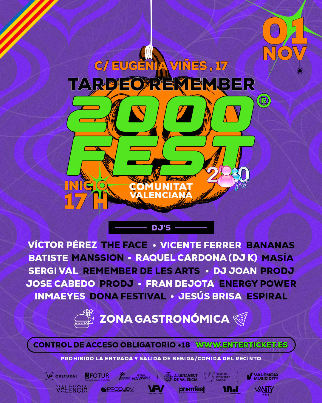 El Tardeo Remember 2000 Fest® ComunitatValenciana se celebrará el 1 de noviembre