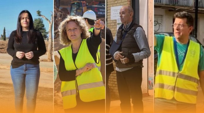 Los alcaldes de la DANA: “Las familias siguen poniendo flores donde debía haber abrazos” Los alcaldes de la DANA: Lorena Silvent (Catarroja), Amparo Folgado (Torrent), Paco Comes (Massanassa), Juan Ramón Adsuara (Alfafar). De izquierda a derecha
