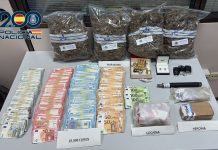 Doce detenidos por tráfico de drogas en Valencia Drogas incautadas por la Policía Nacional