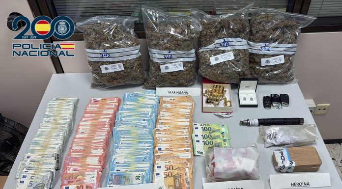 Doce detenidos por tráfico de drogas en Valencia Drogas incautadas por la Policía Nacional