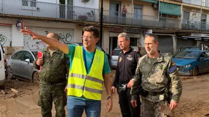 Juan Ramón Adsuara, alcalde de Alfafar, días después del paso de la DANA