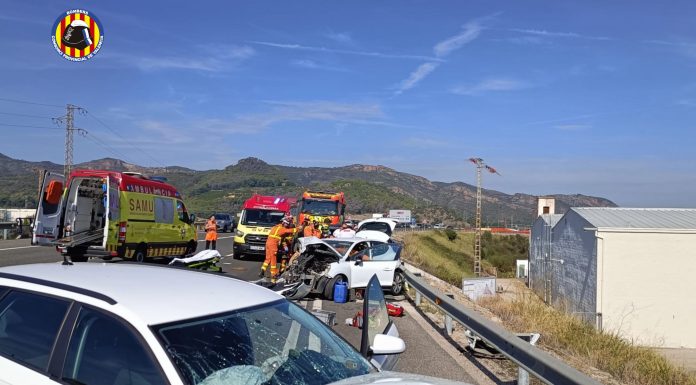 Un grave accidente en Xeresa deja cuatro heridos de gravedad