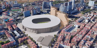 Así será la zona comercial del Nou Mestalla: dos torres con hoteles, restaurantes y tiendas