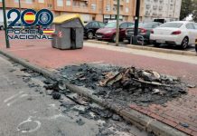 Detienen a una mujer por incendiar contenedores en Gandia