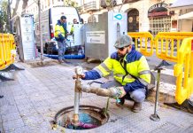 Así se limpia la red de agua potable de toda la ciudad de Valencia