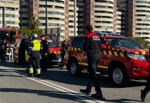 Bomberos desplazados al simulacro de La Torre