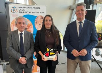 La presidenta, Lorena Martínez, recoge el reconocimiento de Conselleria